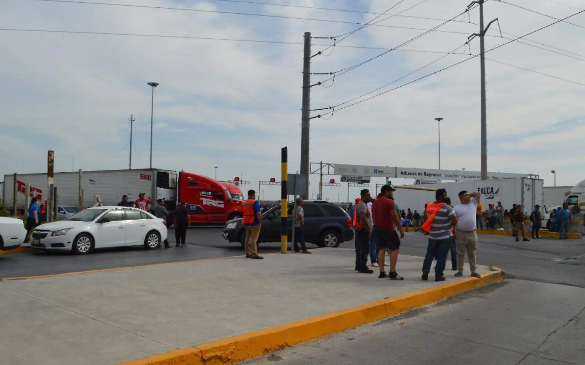 Protestan traileros en el Puente Reynosa-Pharr | Jaime Jiménez 